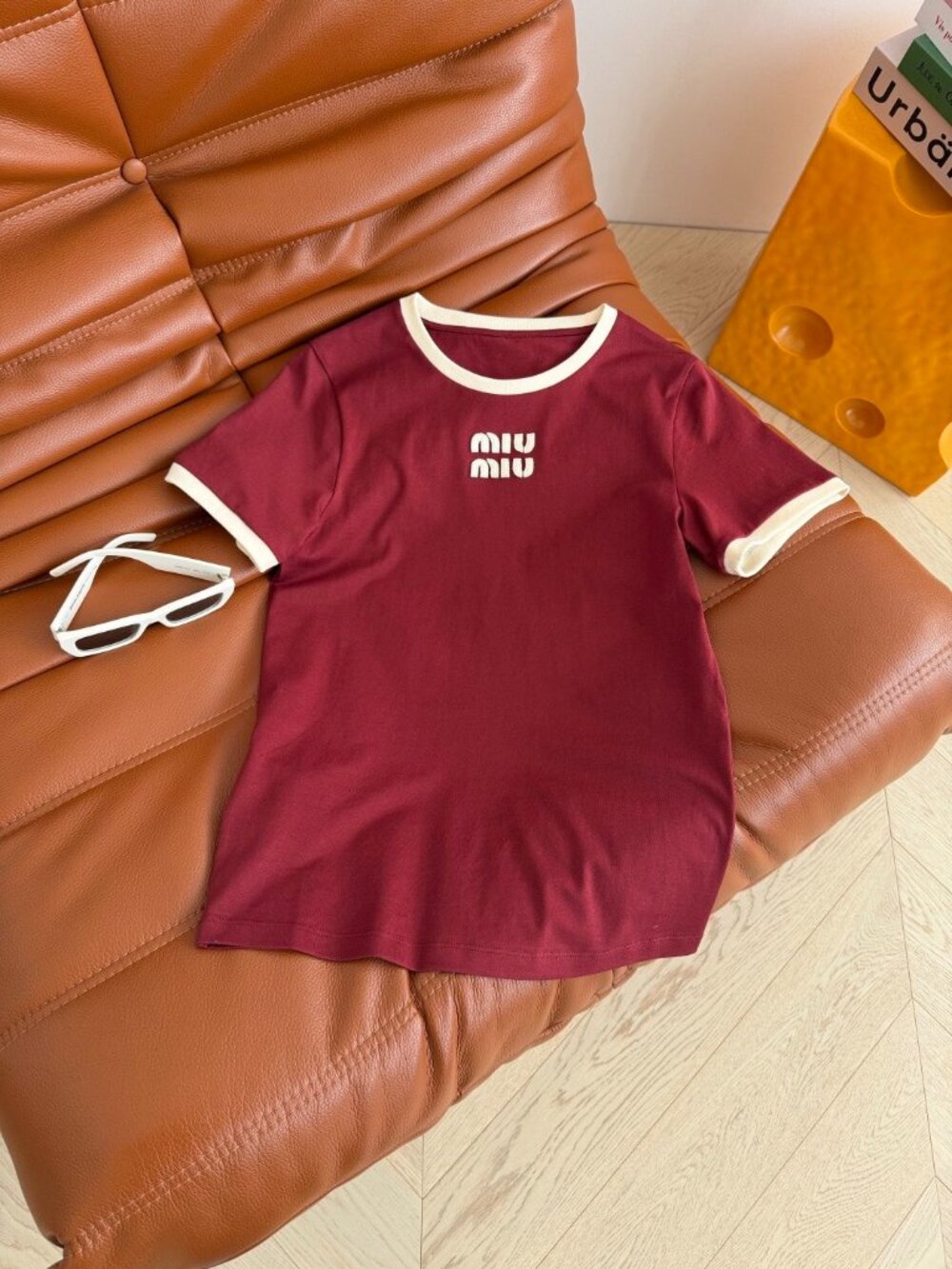 Miu Miu Red Women's T-shirt, Size L
